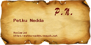 Petku Nedda névjegykártya